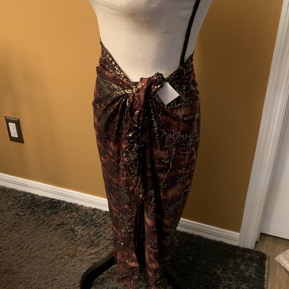 NWT Swimsuit Cover Up/Shoulder Wrap - Picture 2 of 13